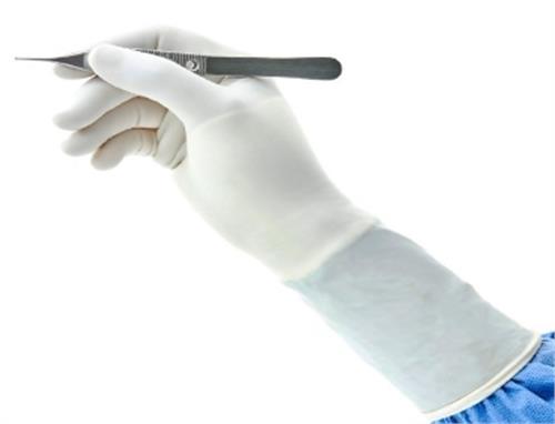 Sterile latex surgical gloves powdered