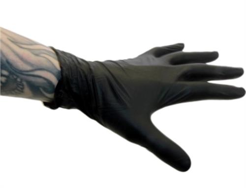 Non sterile Nitrile examination glove black colour